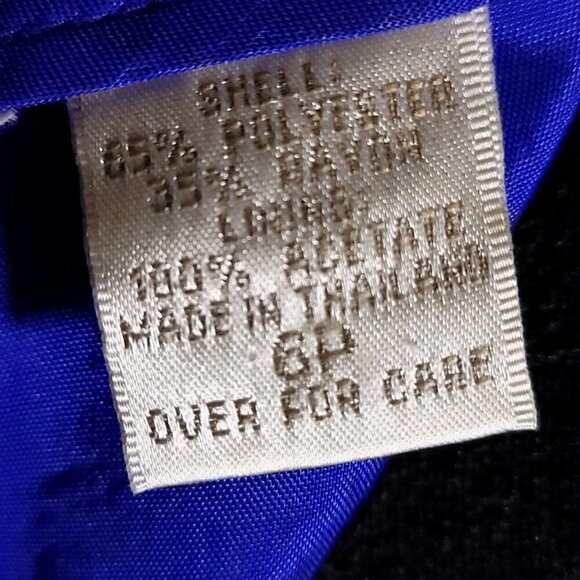 Casual Corner Purple/Gold Button Blazer & Skirt Set. Size 6P - Picture 16 of 16